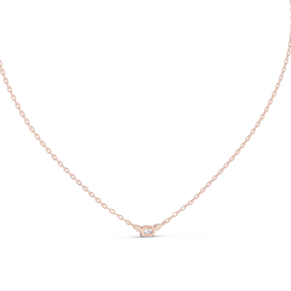 0.31 CT Lab-Created VVS-VS EF CVD Diamond Necklace | 18KT, 14KT Rose, Yellow, White Gold | Ethical Fine Jewelry