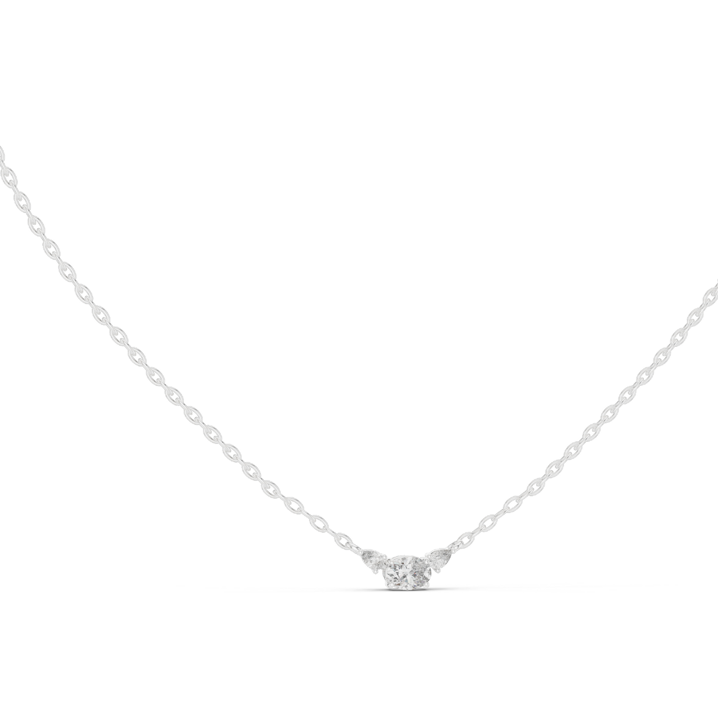 0.31 CT Lab-Created VVS-VS EF CVD Diamond Necklace | 18KT, 14KT Rose, Yellow, White Gold | Ethical Fine Jewelry
