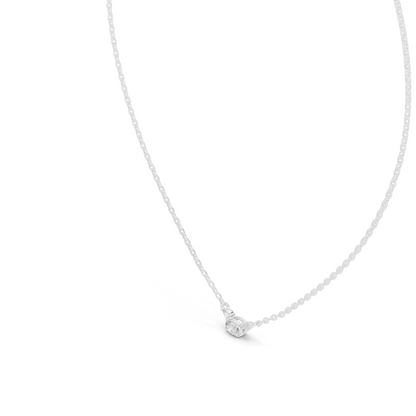 0.31 CT Lab-Created VVS-VS EF CVD Diamond Necklace | 18KT, 14KT Rose, Yellow, White Gold | Ethical Fine Jewelry