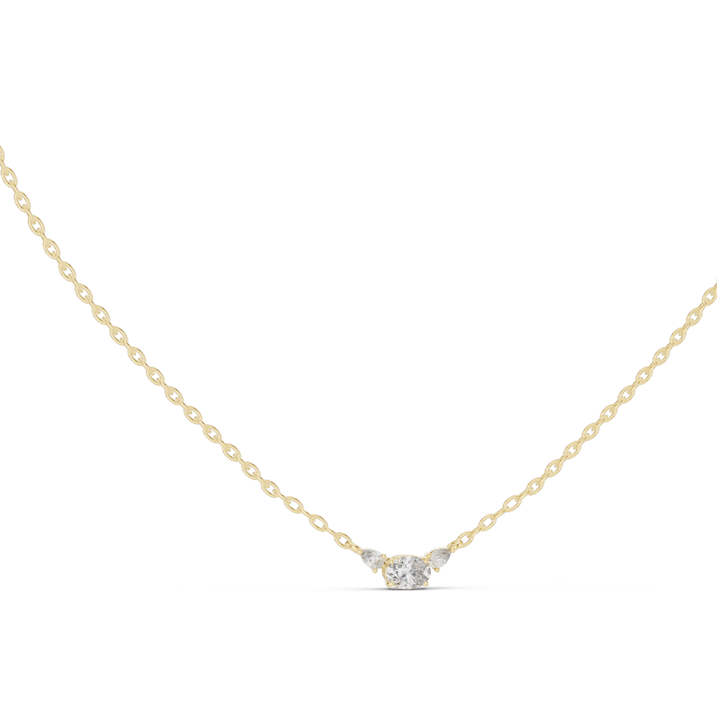 0.31 CT Lab-Created VVS-VS EF CVD Diamond Necklace | 18KT, 14KT Rose, Yellow, White Gold | Ethical Fine Jewelry