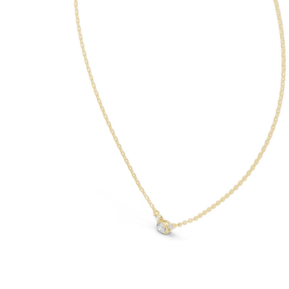 0.31 CT Lab-Created VVS-VS EF CVD Diamond Necklace | 18KT, 14KT Rose, Yellow, White Gold | Ethical Fine Jewelry