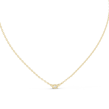 0.31 CT Lab-Created VVS-VS EF CVD Diamond Necklace | 18KT, 14KT Rose, Yellow, White Gold | Ethical Fine Jewelry