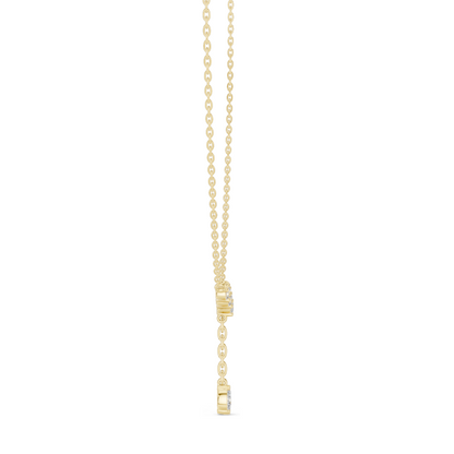 0.31 CT Lab-Created VVS-VS EF Diamond Necklace | Y-Shape Pendant | 18KT, 14KT, Rose, Yellow, White Gold