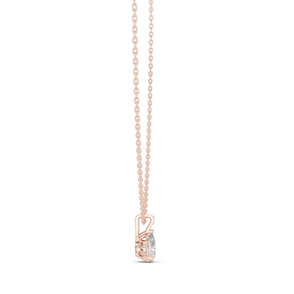 1 CT Lab-Created VVS-VS EF Diamond Necklace | Pear Cut | 18KT, 14KT Rose, Yellow, White Gold | Sustainable Fine Jewelry