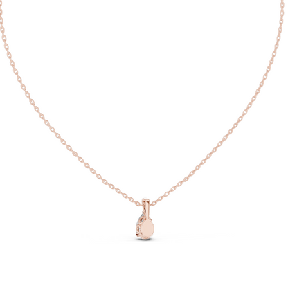 1 CT Lab-Created VVS-VS EF Diamond Necklace | Pear Cut | 18KT, 14KT Rose, Yellow, White Gold | Sustainable Fine Jewelry