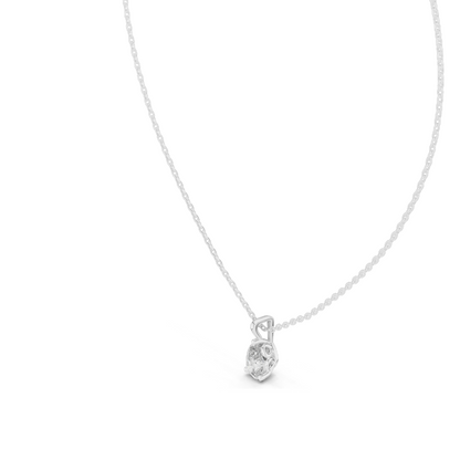 1 CT Lab-Created VVS-VS EF Diamond Necklace | Pear Cut | 18KT, 14KT Rose, Yellow, White Gold | Sustainable Fine Jewelry
