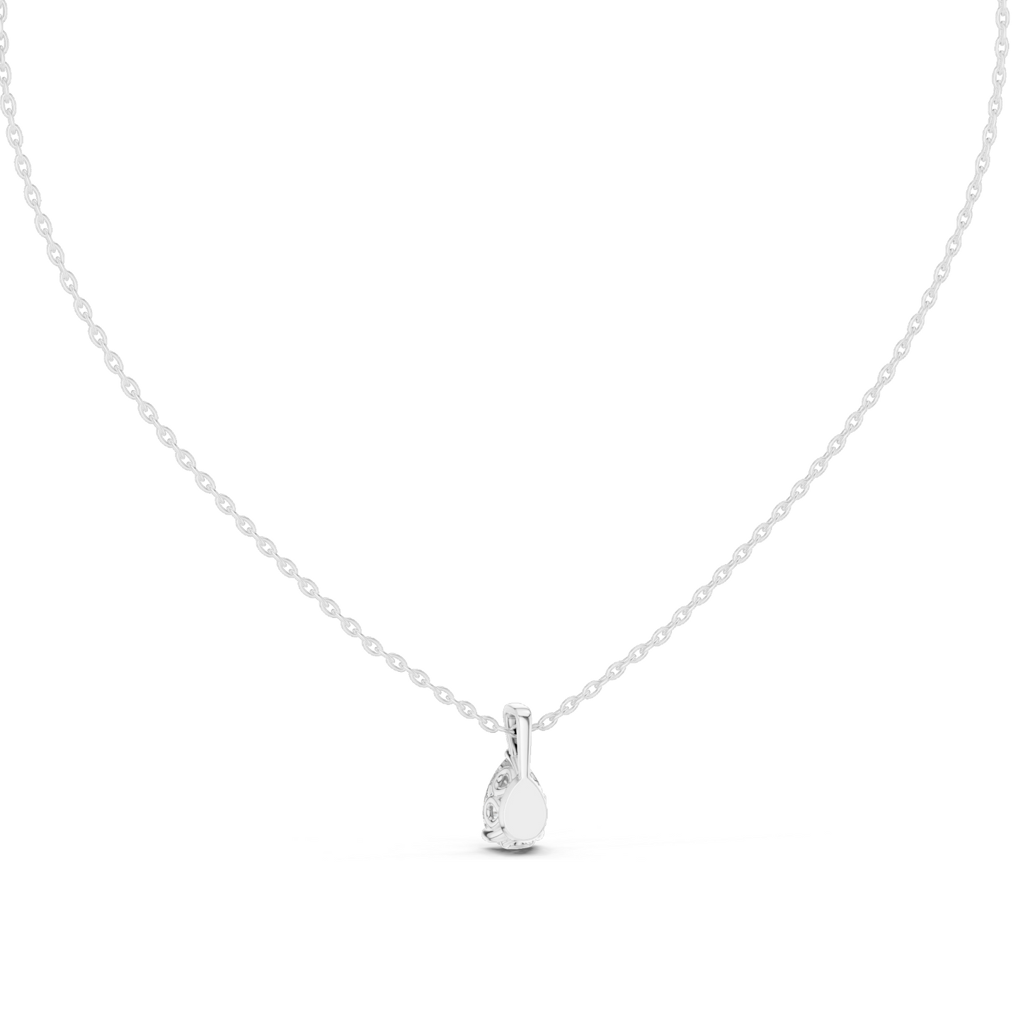 1 CT Lab-Created VVS-VS EF Diamond Necklace | Pear Cut | 18KT, 14KT Rose, Yellow, White Gold | Sustainable Fine Jewelry