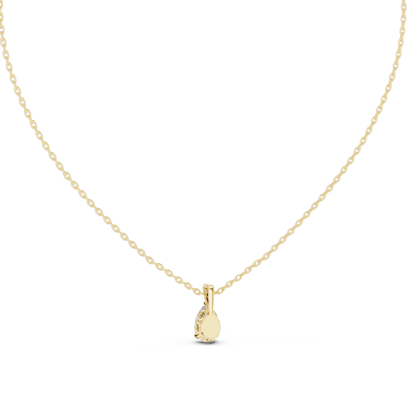1 CT Lab-Created VVS-VS EF Diamond Necklace | Pear Cut | 18KT, 14KT Rose, Yellow, White Gold | Sustainable Fine Jewelry