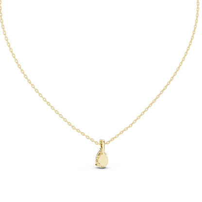 1 CT Lab-Created VVS-VS EF Diamond Necklace | Pear Cut | 18KT, 14KT Rose, Yellow, White Gold | Sustainable Fine Jewelry