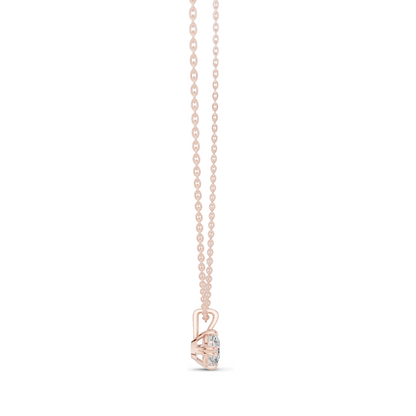 1 CT Lab-Created VVS-VS EF CVD Diamond Necklace | Round Cut Diamonds | 18KT, 14KT, Rose, Yellow, White Gold | Luxury Fine Jewelry