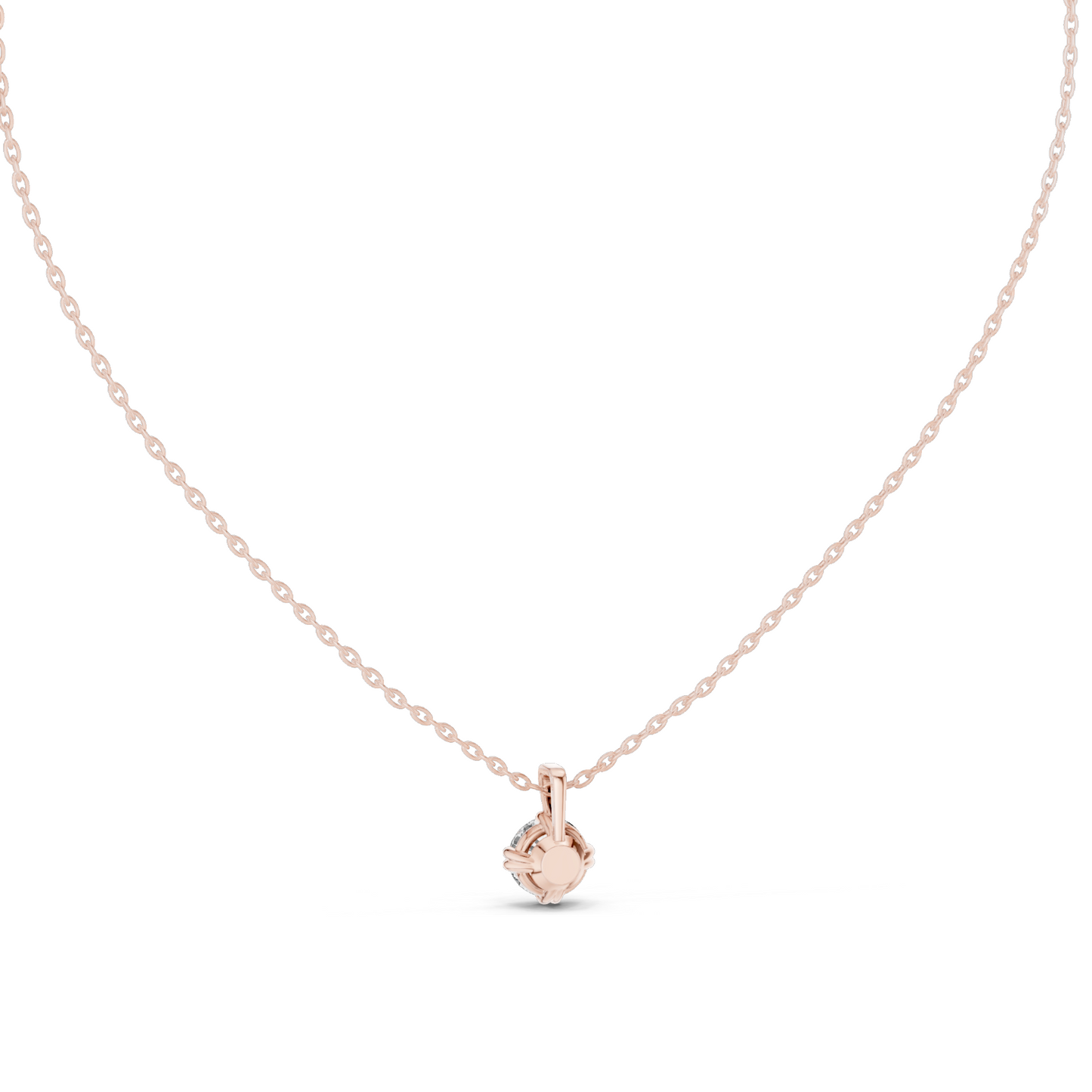 1 CT Lab-Created VVS-VS EF CVD Diamond Necklace | Round Cut Diamonds | 18KT, 14KT, Rose, Yellow, White Gold | Luxury Fine Jewelry