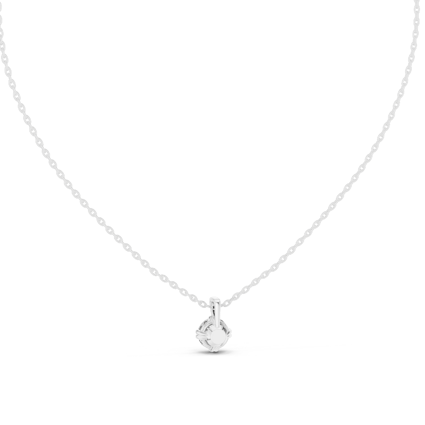1 CT Lab-Created VVS-VS EF CVD Diamond Necklace | Round Cut Diamonds | 18KT, 14KT, Rose, Yellow, White Gold | Luxury Fine Jewelry