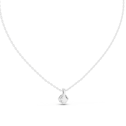 1 CT Lab-Created VVS-VS EF CVD Diamond Necklace | Round Cut Diamonds | 18KT, 14KT, Rose, Yellow, White Gold | Luxury Fine Jewelry