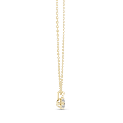 1 CT Lab-Created VVS-VS EF CVD Diamond Necklace | Round Cut Diamonds | 18KT, 14KT, Rose, Yellow, White Gold | Luxury Fine Jewelry