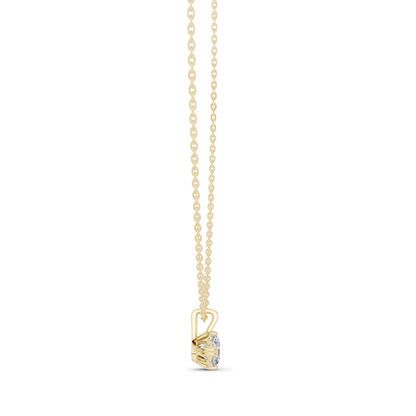 1.00 CT Round Brilliant Lab-Created VVS-VS EF CVD Diamond Solitaire Necklace | 18KT & 14KT Gold | Yellow, Rose, White Gold Options