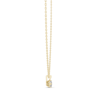 0.5 CT Lab-Created VVS-VS EF CVD Diamond Necklace | Classic Round Cut | 18KT, 14KT, Rose, Yellow, White Gold | Sustainable Luxury Jewelry