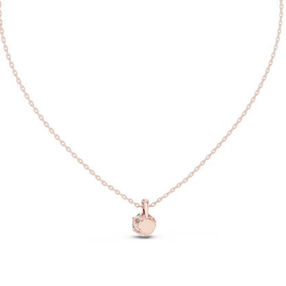 1 CT Lab-Created VVS-VS EF Diamond Pendant Necklace | 18KT, 14KT Rose, Yellow, White Gold | Luxury Jewelry for Women