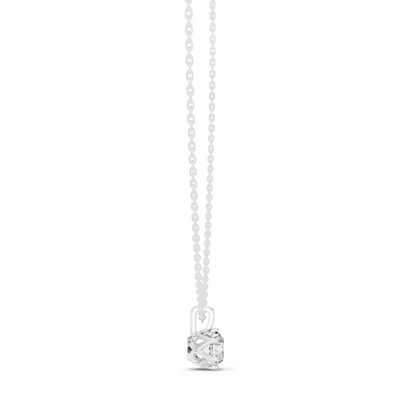 1 CT Lab-Created VVS-VS EF Diamond Pendant Necklace | 18KT, 14KT Rose, Yellow, White Gold | Luxury Jewelry for Women