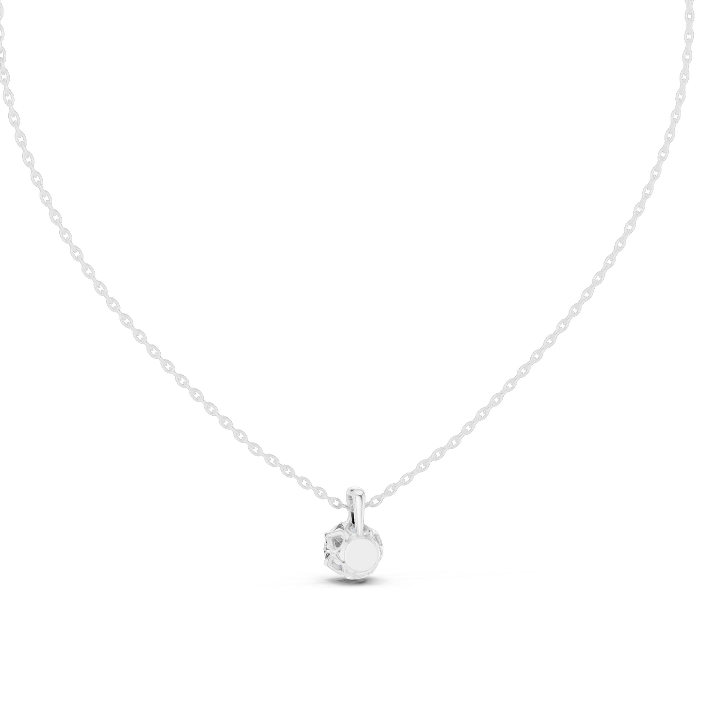 1 CT Lab-Created VVS-VS EF Diamond Pendant Necklace | 18KT, 14KT Rose, Yellow, White Gold | Luxury Jewelry for Women