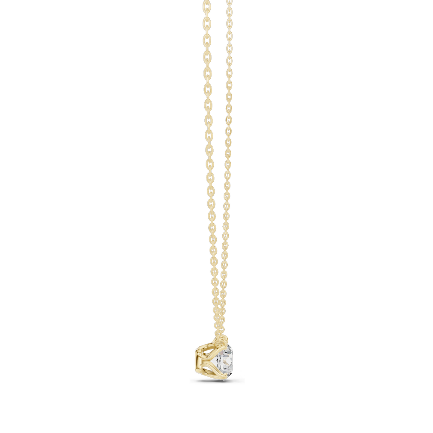1 CT Lab-Created VVS-VS EF CVD Diamond Necklace | 18KT, 14KT, Rose, Yellow, White Gold | Luxury Fine Jewelry