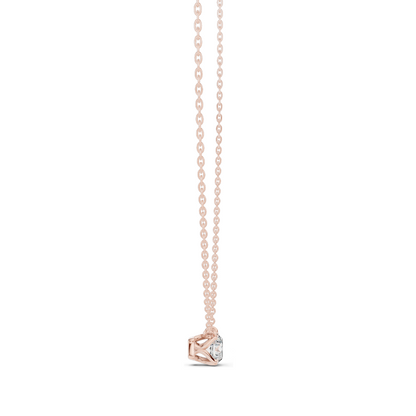 0.85 CT Lab-Created VVS-VS EF CVD Diamond Necklace | 18KT, 14KT Gold | Rose, Yellow, White Gold | Elegant Fine Jewelry