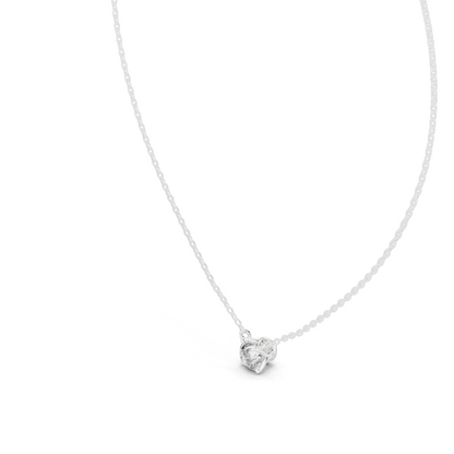 0.85 CT Lab-Created VVS-VS EF CVD Diamond Necklace | 18KT, 14KT Gold | Rose, Yellow, White Gold | Elegant Fine Jewelry