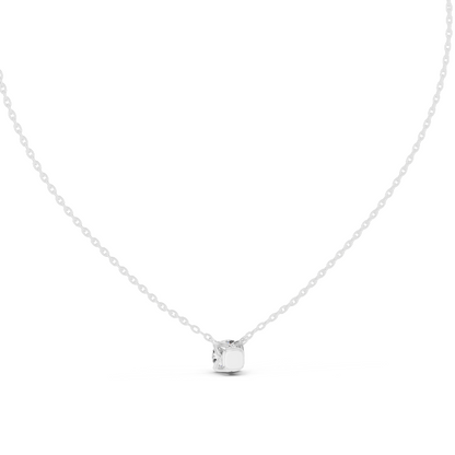 0.85 CT Lab-Created VVS-VS EF CVD Diamond Necklace | 18KT, 14KT Gold | Rose, Yellow, White Gold | Elegant Fine Jewelry