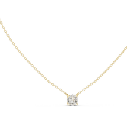 0.85 CT Lab-Created VVS-VS EF CVD Diamond Necklace | 18KT, 14KT Gold | Rose, Yellow, White Gold | Elegant Fine Jewelry