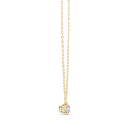 0.85 CT Lab-Created VVS-VS EF CVD Diamond Necklace | 18KT, 14KT Gold | Rose, Yellow, White Gold | Elegant Fine Jewelry