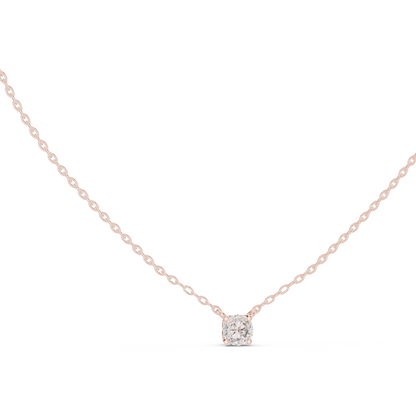 0.5 CT Lab-Created VVS-VS EF CVD Diamond Necklace | Elegant Solitaire Design | 18KT, 14KT, Rose, Yellow, White Gold | Luxury Fine Jewelry