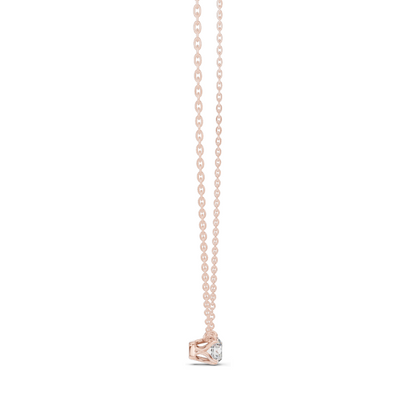 0.5 CT Lab-Created VVS-VS EF CVD Diamond Necklace | Elegant Solitaire Design | 18KT, 14KT, Rose, Yellow, White Gold | Luxury Fine Jewelry