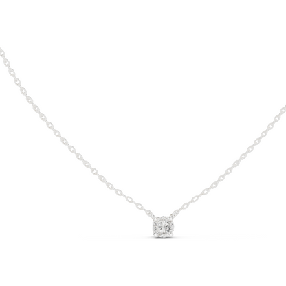 0.5 CT Lab-Created VVS-VS EF CVD Diamond Necklace | Elegant Solitaire Design | 18KT, 14KT, Rose, Yellow, White Gold | Luxury Fine Jewelry