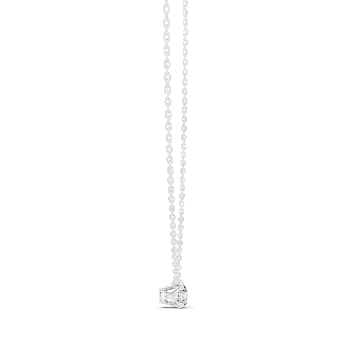 0.5 CT Lab-Created VVS-VS EF CVD Diamond Necklace | Elegant Solitaire Design | 18KT, 14KT, Rose, Yellow, White Gold | Luxury Fine Jewelry