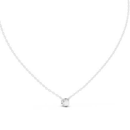 0.5 CT Lab-Created VVS-VS EF CVD Diamond Necklace | Elegant Solitaire Design | 18KT, 14KT, Rose, Yellow, White Gold | Luxury Fine Jewelry