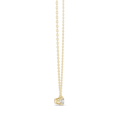 0.5 CT Lab-Created VVS-VS EF CVD Diamond Necklace | Elegant Solitaire Design | 18KT, 14KT, Rose, Yellow, White Gold | Luxury Fine Jewelry