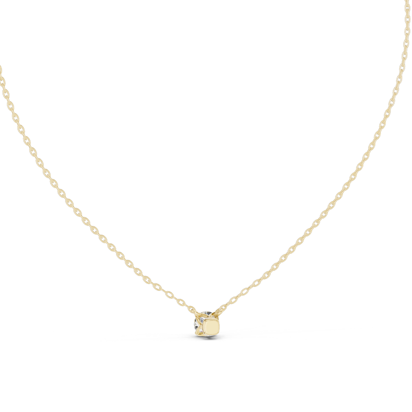 0.5 CT Lab-Created VVS-VS EF CVD Diamond Necklace | Elegant Solitaire Design | 18KT, 14KT, Rose, Yellow, White Gold | Luxury Fine Jewelry