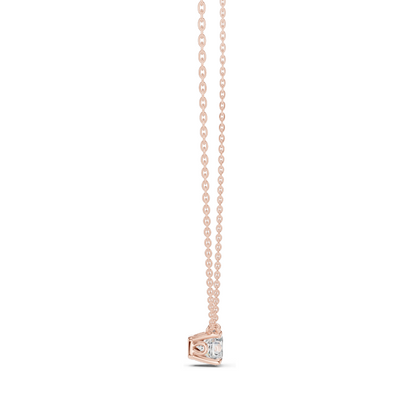 1 CT Lab-Created VVS-VS EF CVD Diamond Necklace | 18KT, 14KT, Rose, Yellow, White Gold | Elegant Fine Jewelry