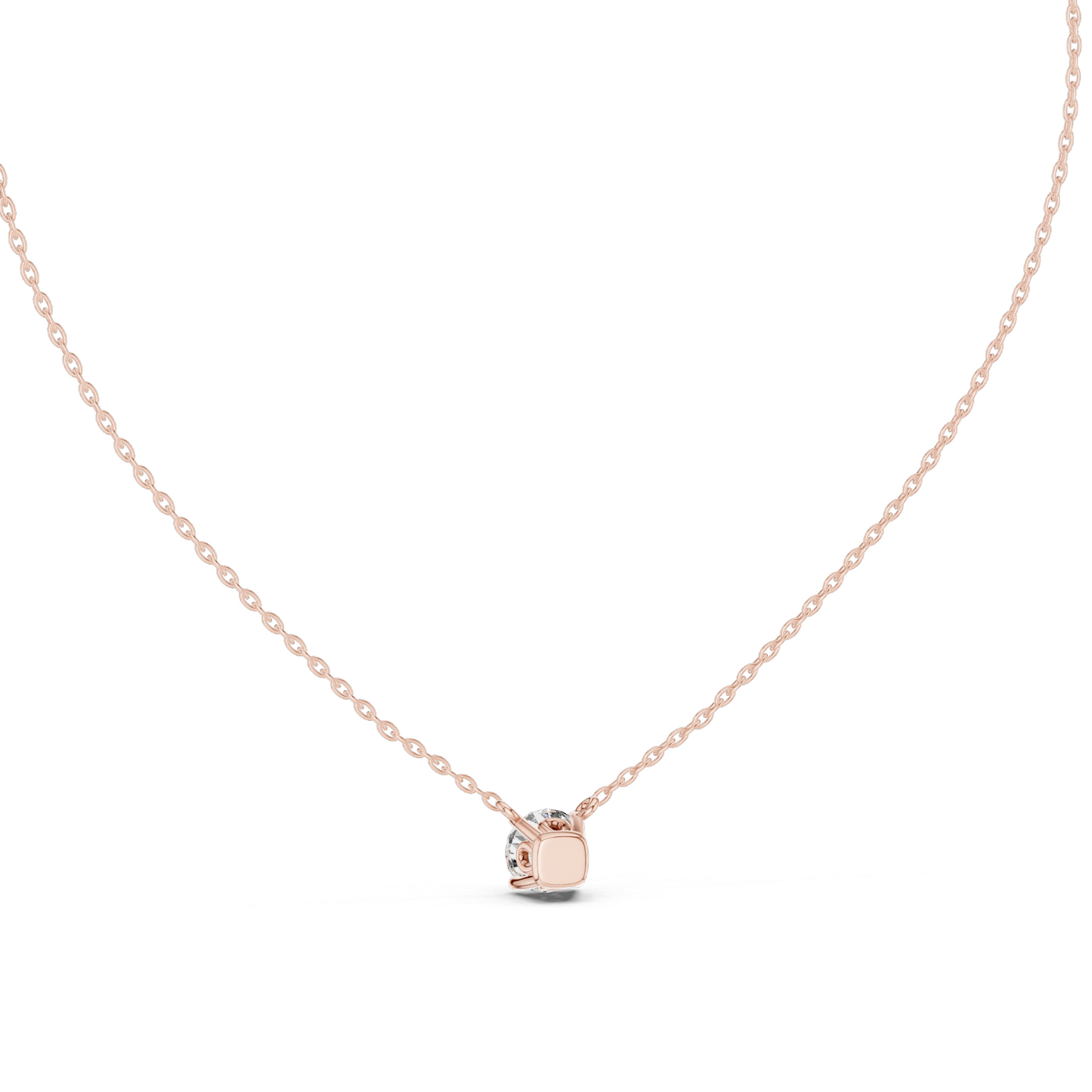 1 CT Lab-Created VVS-VS EF CVD Diamond Necklace | 18KT, 14KT, Rose, Yellow, White Gold | Elegant Fine Jewelry