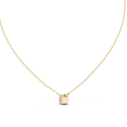 1 CT Lab-Created VVS-VS EF CVD Diamond Necklace | 18KT, 14KT, Rose, Yellow, White Gold | Elegant Fine Jewelry