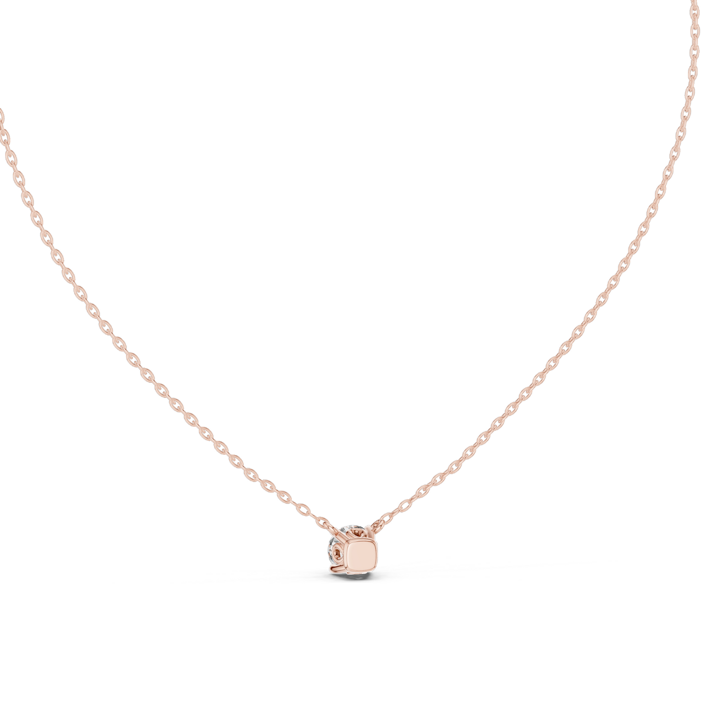 0.85 CT Lab-Created VVS-VS EF CVD Diamond Solitaire Necklace | 18KT, 14KT Rose, Yellow, White Gold