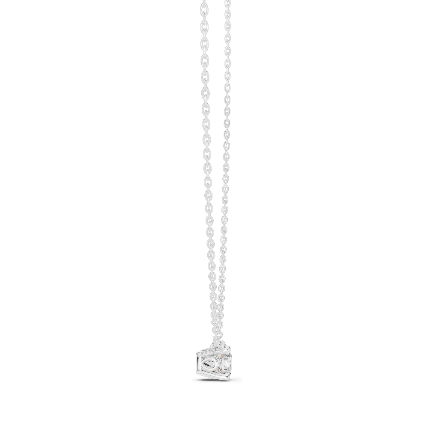 0.85 CT Lab-Created VVS-VS EF CVD Diamond Solitaire Necklace | 18KT, 14KT Rose, Yellow, White Gold
