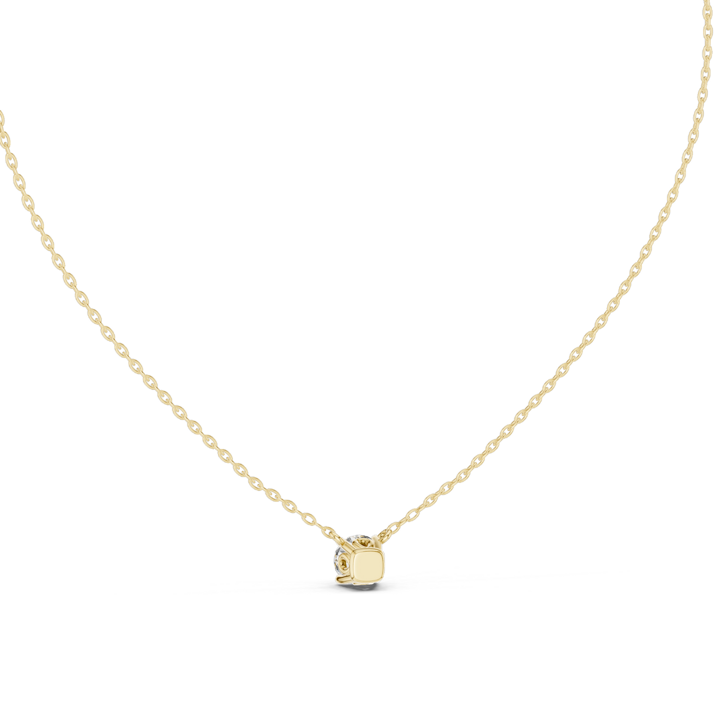 0.85 CT Lab-Created VVS-VS EF CVD Diamond Solitaire Necklace | 18KT, 14KT Rose, Yellow, White Gold