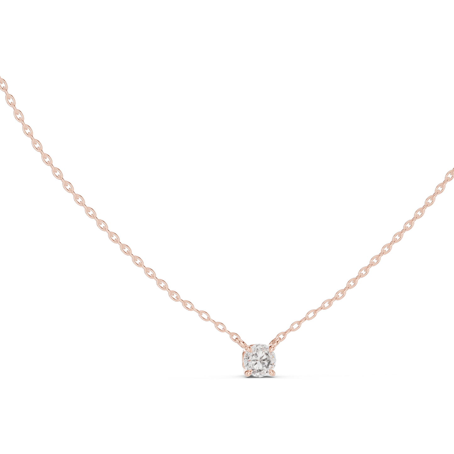 0.5 CT Lab-Created VVS-VS EF CVD Diamond Necklace | 18KT, 14KT Yellow, Rose, White Gold | Elegant Fine Jewelry