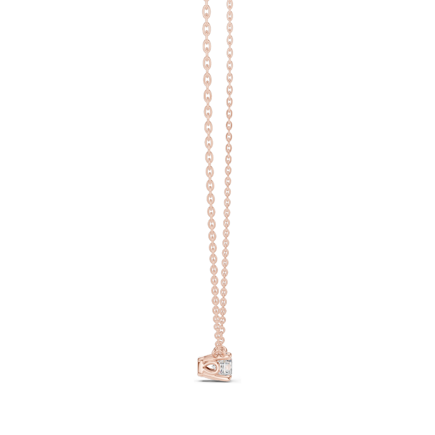 0.5 CT Lab-Created VVS-VS EF CVD Diamond Necklace | 18KT, 14KT Yellow, Rose, White Gold | Elegant Fine Jewelry
