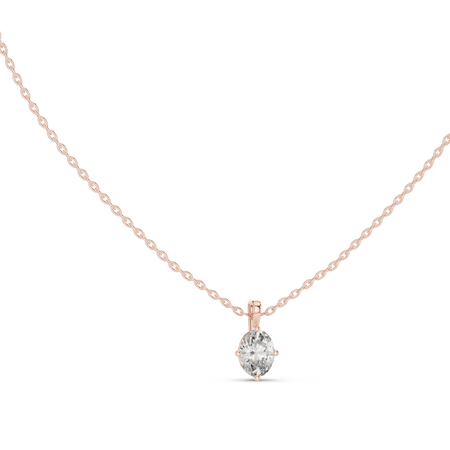 1 CT Lab-Created VVS-VS EF CVD Diamond Necklace | Elegant Pear Cut | 18KT, 14KT Gold, Rose, Yellow, White Gold