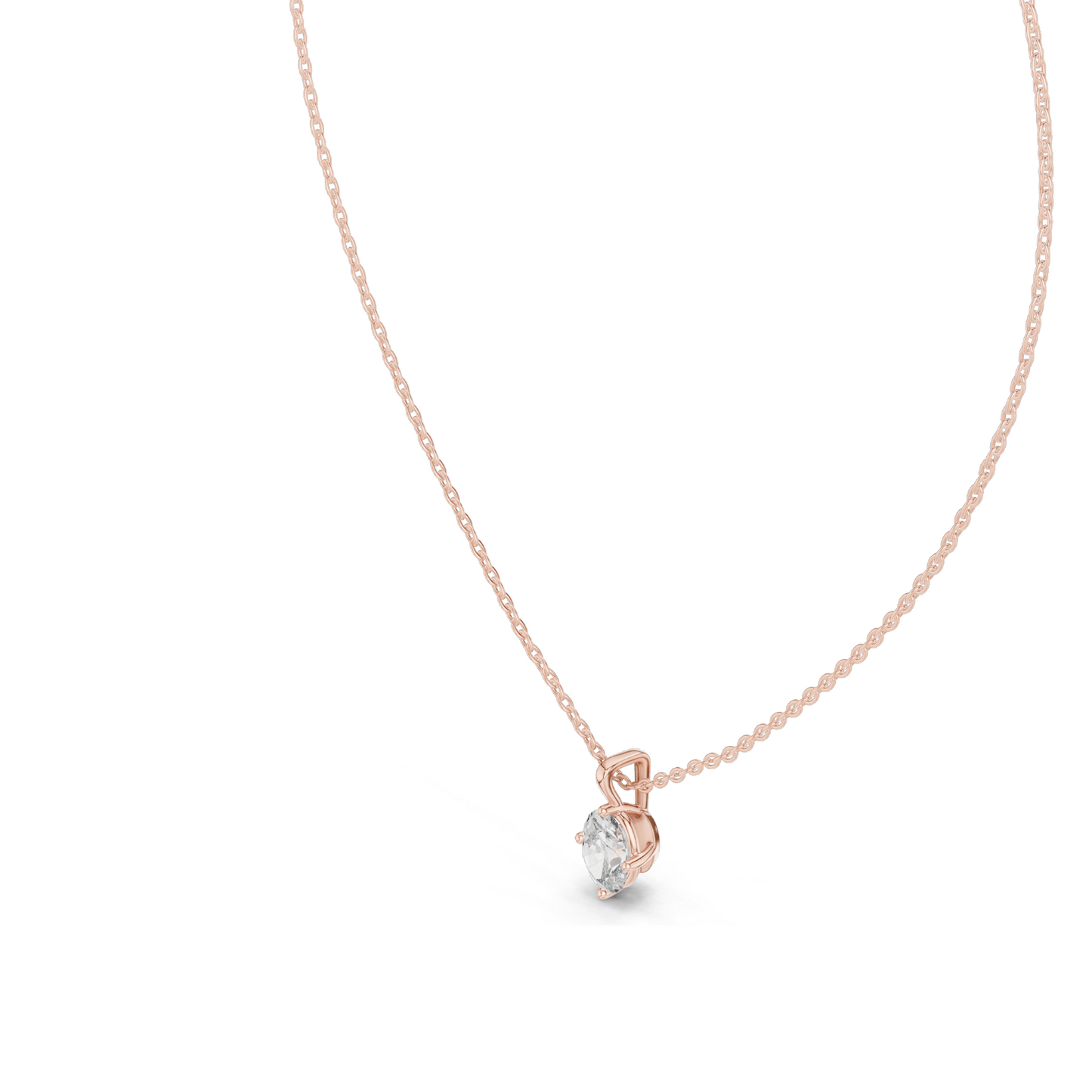 1 CT Lab-Created VVS-VS EF CVD Diamond Necklace | Elegant Pear Cut | 18KT, 14KT Gold, Rose, Yellow, White Gold