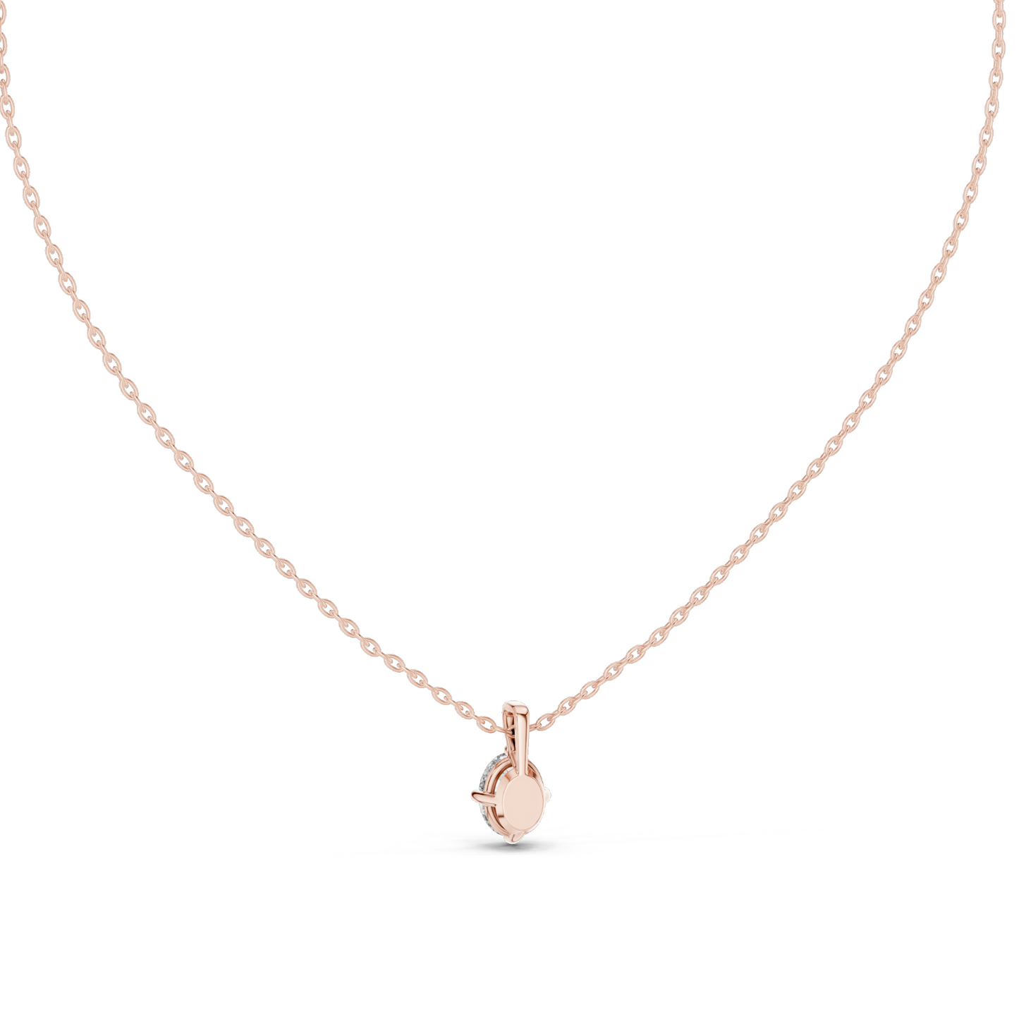 1 CT Lab-Created VVS-VS EF CVD Diamond Necklace | Elegant Pear Cut | 18KT, 14KT Gold, Rose, Yellow, White Gold