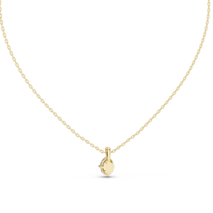 1 CT Lab-Created VVS-VS EF CVD Diamond Necklace | Elegant Pear Cut | 18KT, 14KT Gold, Rose, Yellow, White Gold