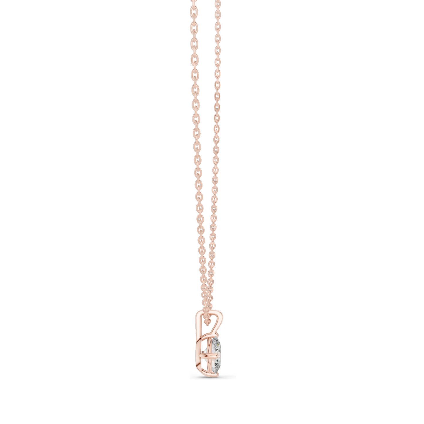 0.75 CT Lab-Created VVS-VS EF CVD Diamond Necklace | Classic Round Cut | 18KT, 14KT, Rose, Yellow, White Gold | Luxury Fine Jewelry