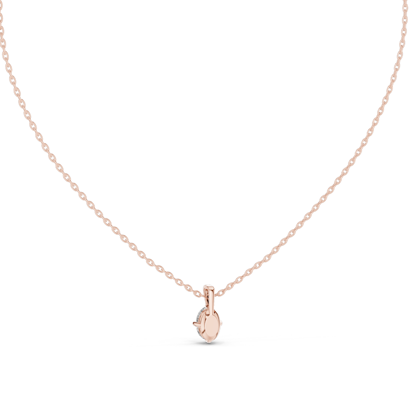 0.75 CT Lab-Created VVS-VS EF CVD Diamond Necklace | Classic Round Cut | 18KT, 14KT, Rose, Yellow, White Gold | Luxury Fine Jewelry